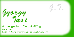 gyorgy tasi business card